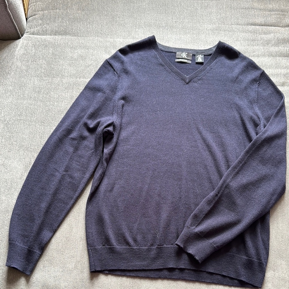 Calvin Klein Men's Navy Sweater